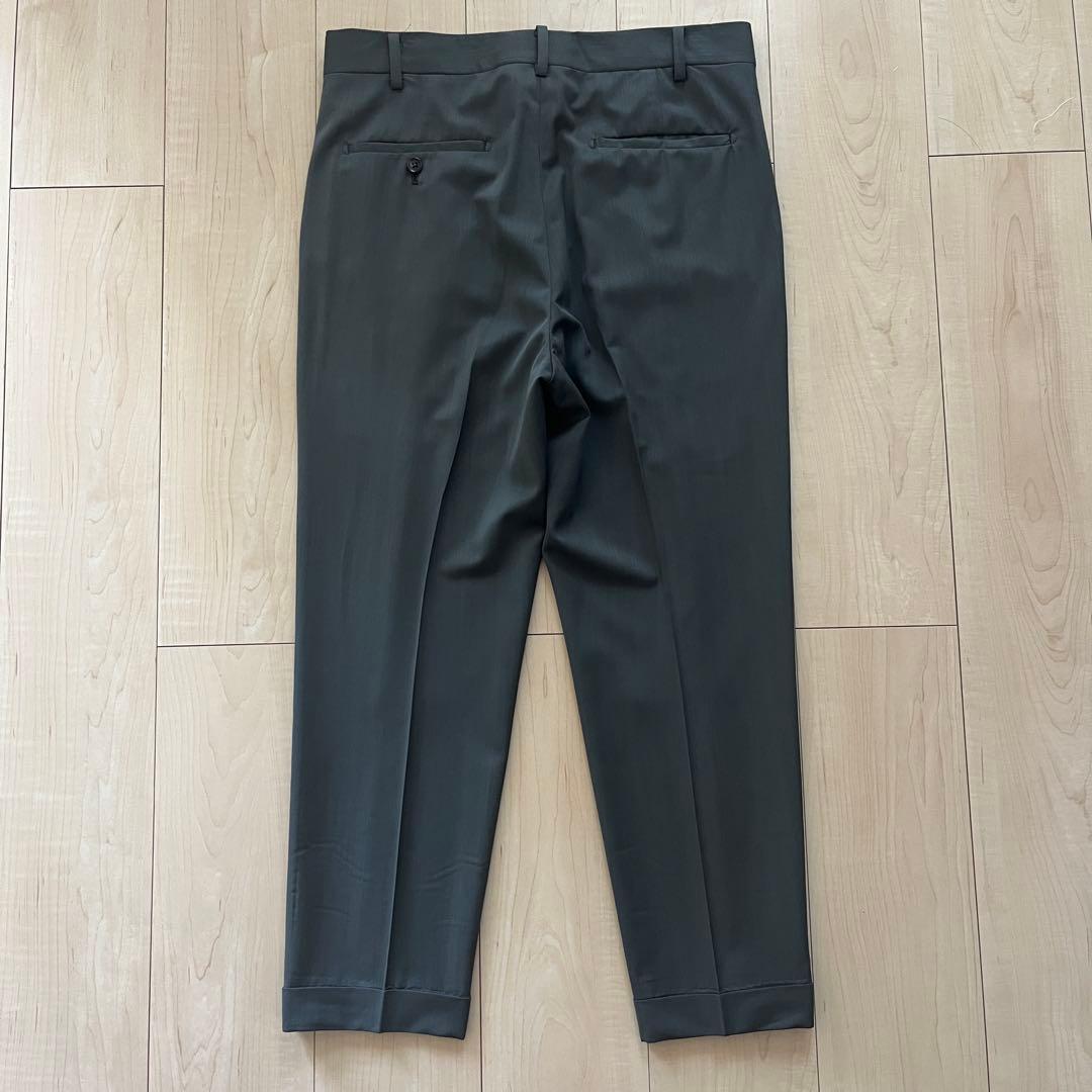 WACKO MARIA ZEGNA PLEATED TROUSERS M カーキ