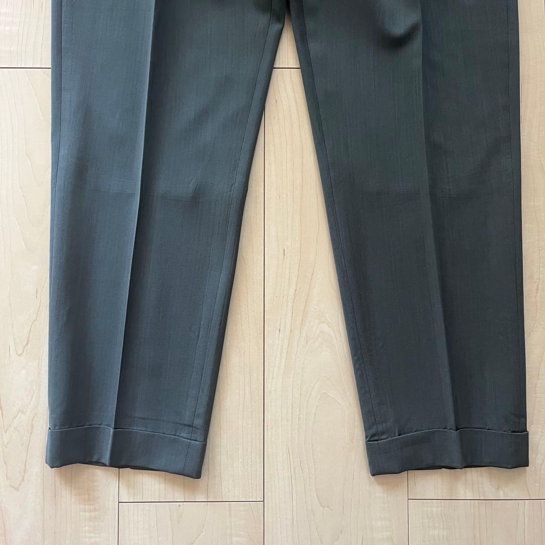 WACKO MARIA ZEGNA PLEATED TROUSERS M カーキ
