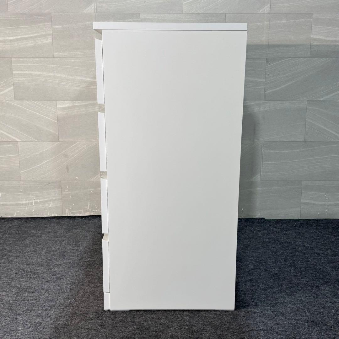 IKEA チェスト 4段 マルム シンプル タンス 格安 ホワイト d3545
