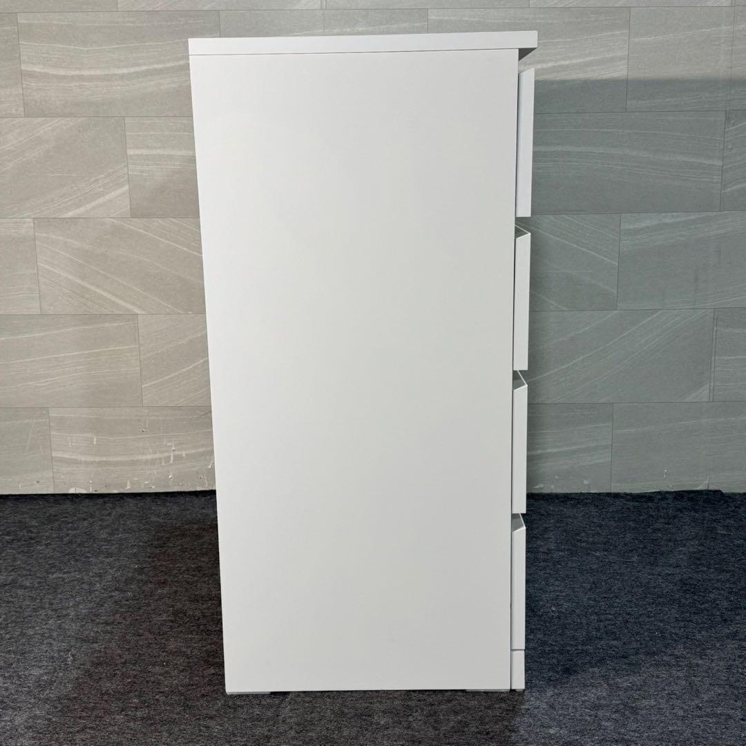 IKEA チェスト 4段 マルム シンプル タンス 格安 ホワイト d3545