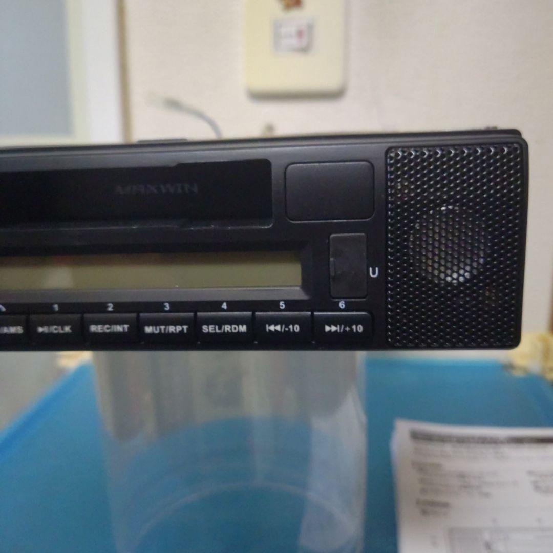 希少カセットデッキSD USB Bluetoothステレオスピーカー内蔵1DIN