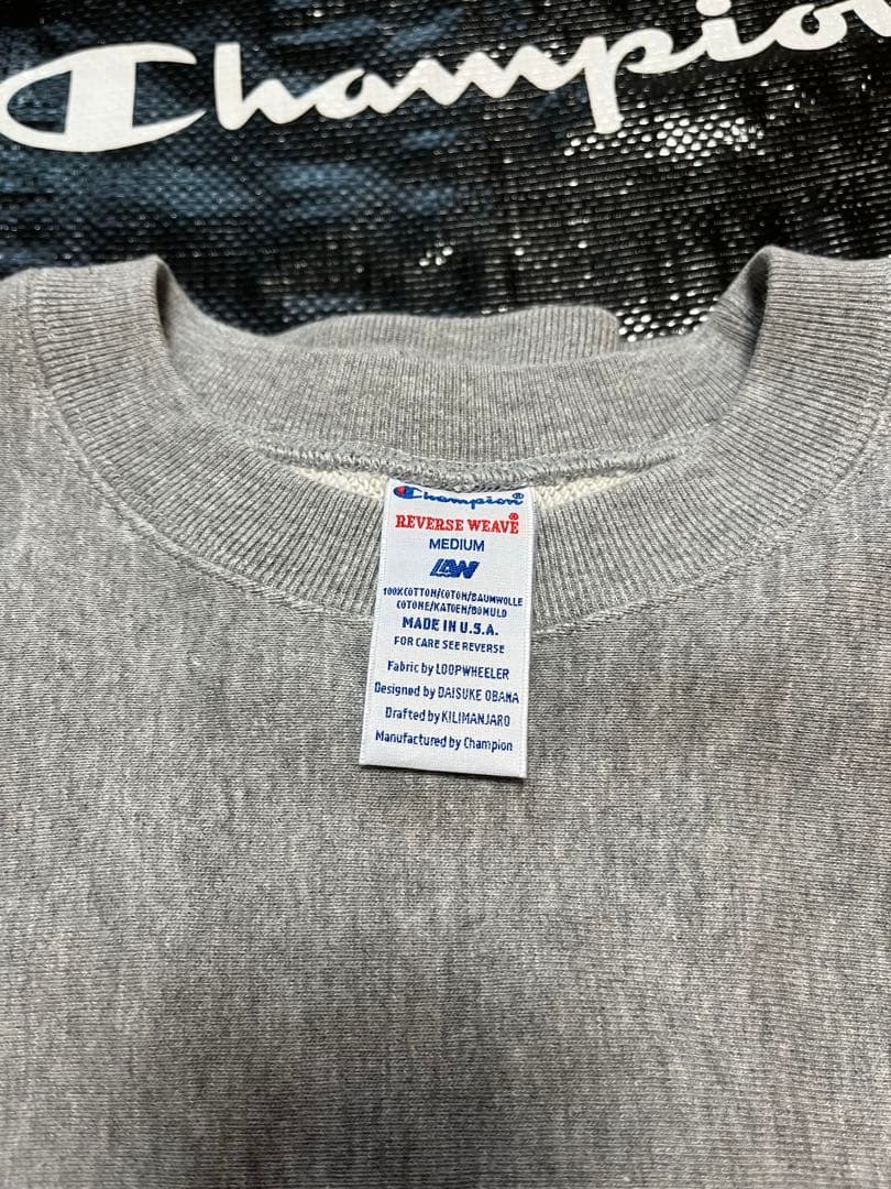 た*ぃ様 Champion LOOPWHEELER クルーネックスウェットシャツ