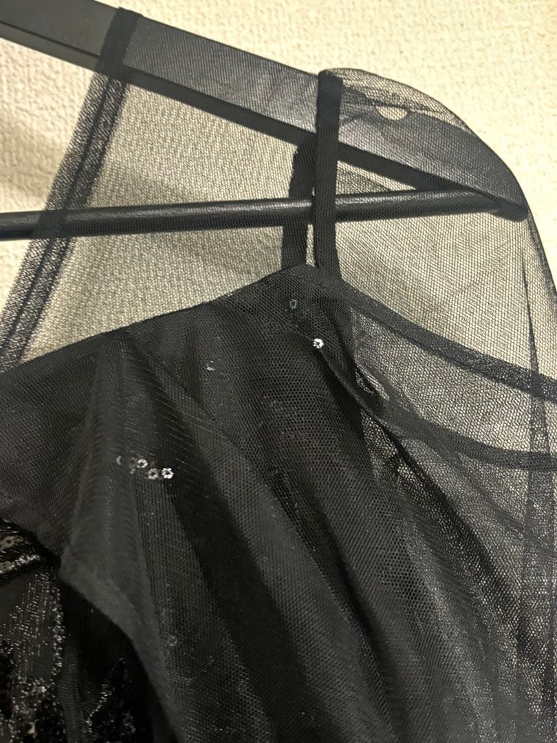 leja チュールロングスリーブリーフIラインドレスワンピース