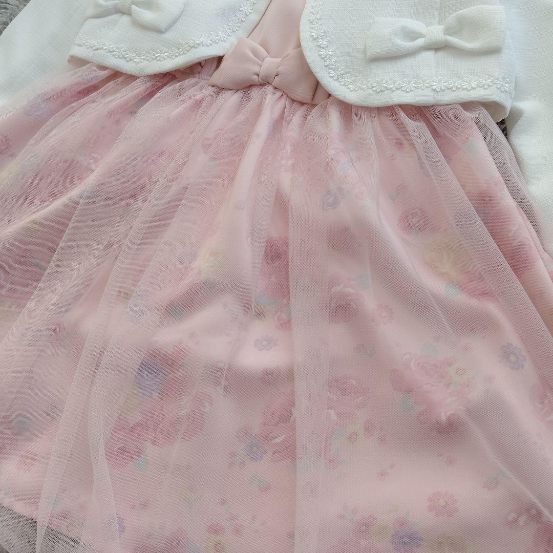 未使用級❗️エニィファム　女の子　キッズ　スーツ　入学　120 ELLEピンク