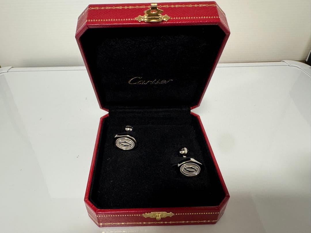Cartier シルバー カフス　保証カード付き 注※商品説明ご覧くださいカフス