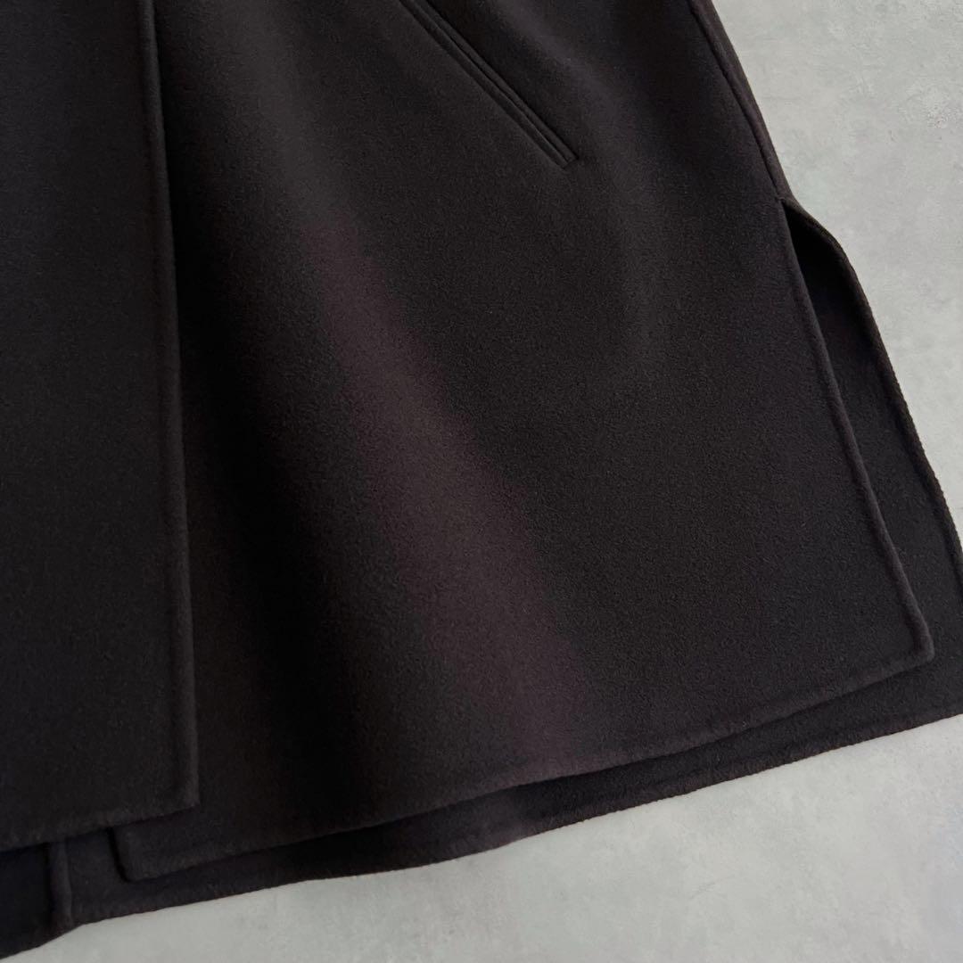 NOBLE MTRリバーポンチョジレ　ブラウン　2022AW ノーブル　カシミヤ