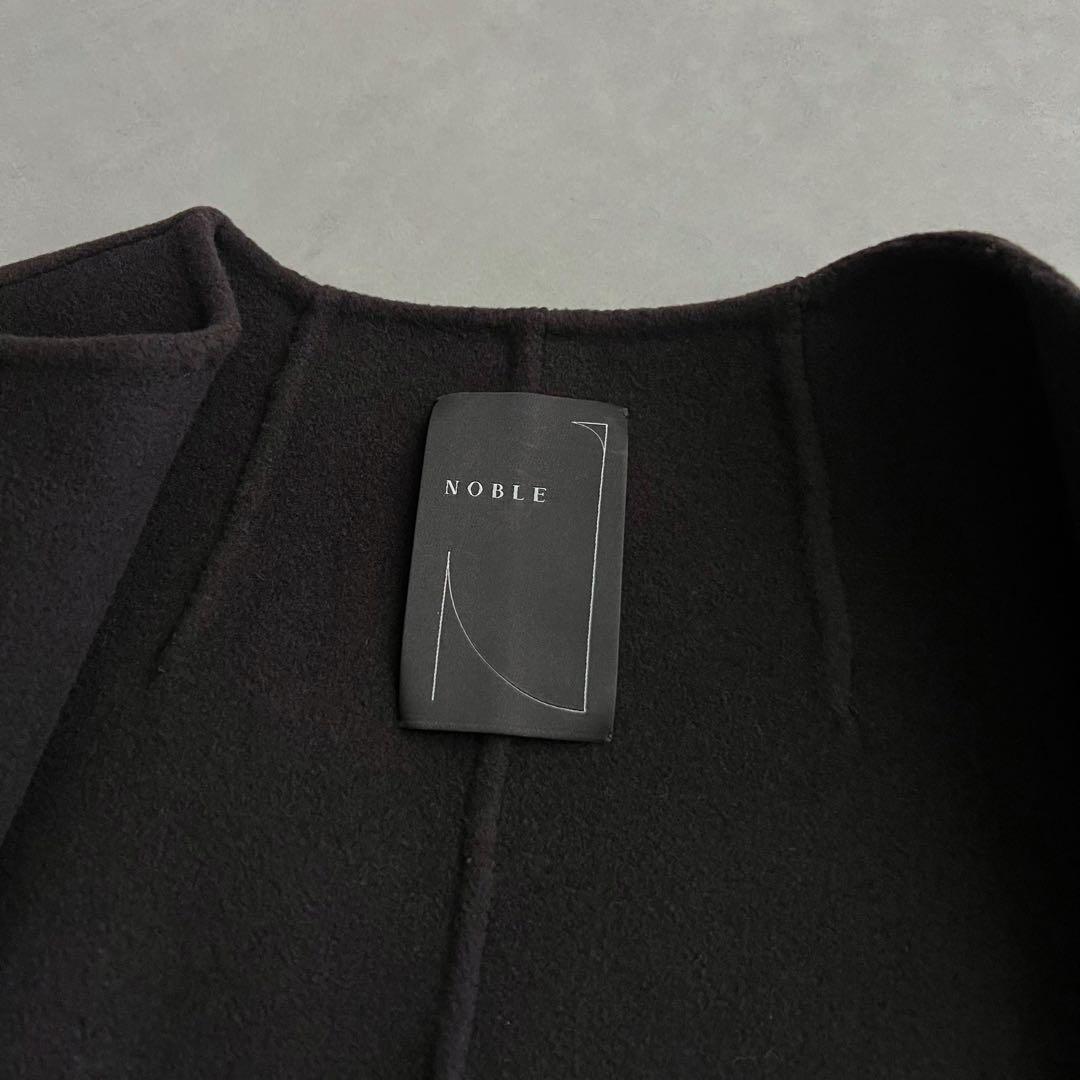 NOBLE MTRリバーポンチョジレ　ブラウン　2022AW ノーブル　カシミヤ