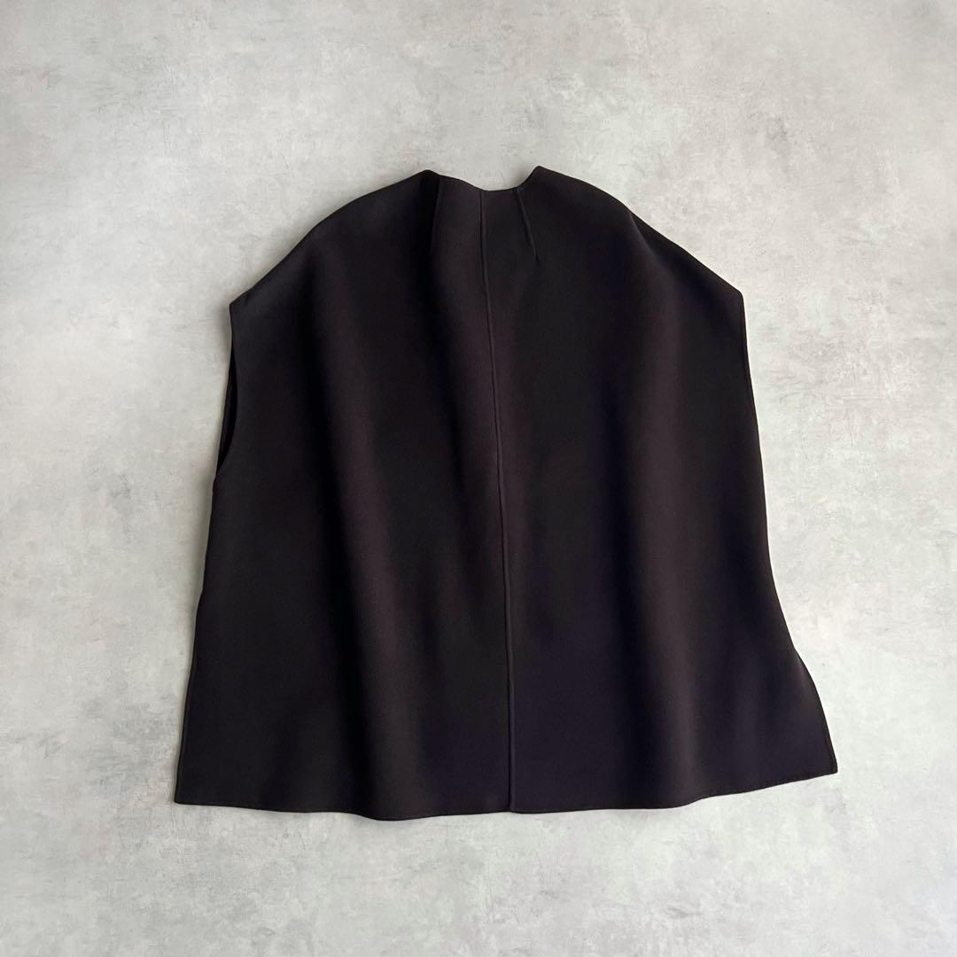 NOBLE MTRリバーポンチョジレ　ブラウン　2022AW ノーブル　カシミヤ