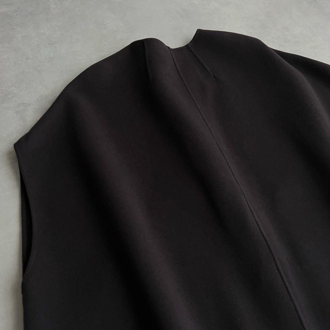 NOBLE MTRリバーポンチョジレ　ブラウン　2022AW ノーブル　カシミヤ