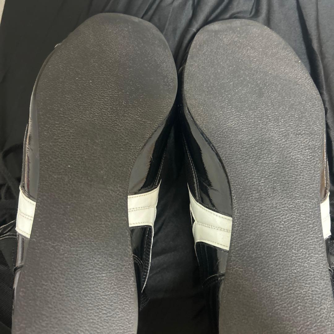 ボクシングシューズMizunoハイカットシューズ ブラック/ホワイト