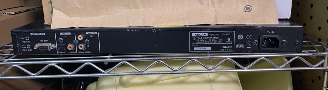 TASCAM CD-500 CDデッキ（電源付）　動作未確認　【金額要相談】