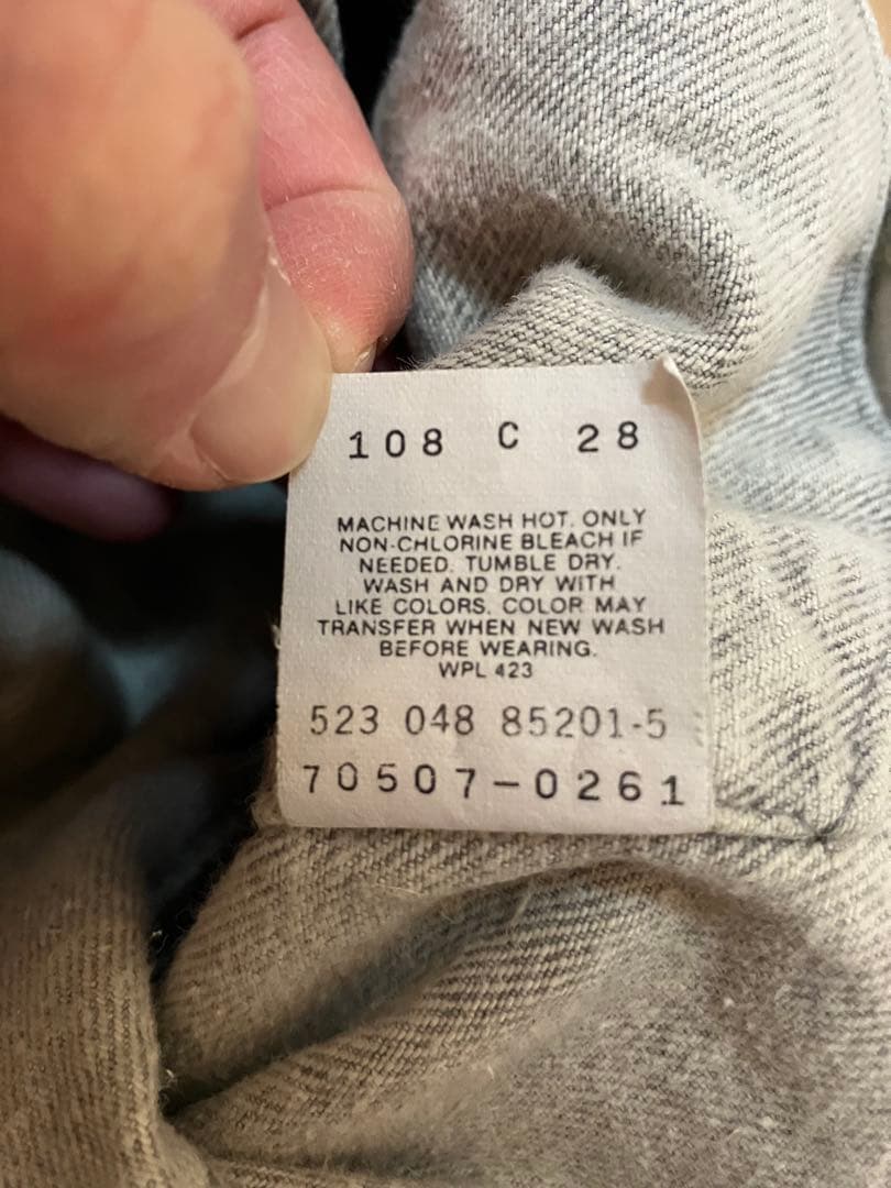 80's Levi's 70507-0261 ブラック デニムジャケットUSA製