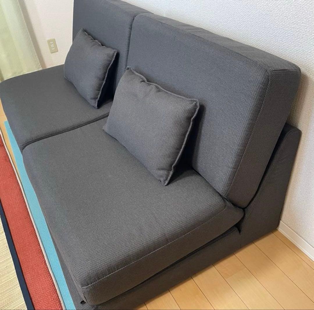ソファベッド　パーシー GY コンパクト　一人掛け