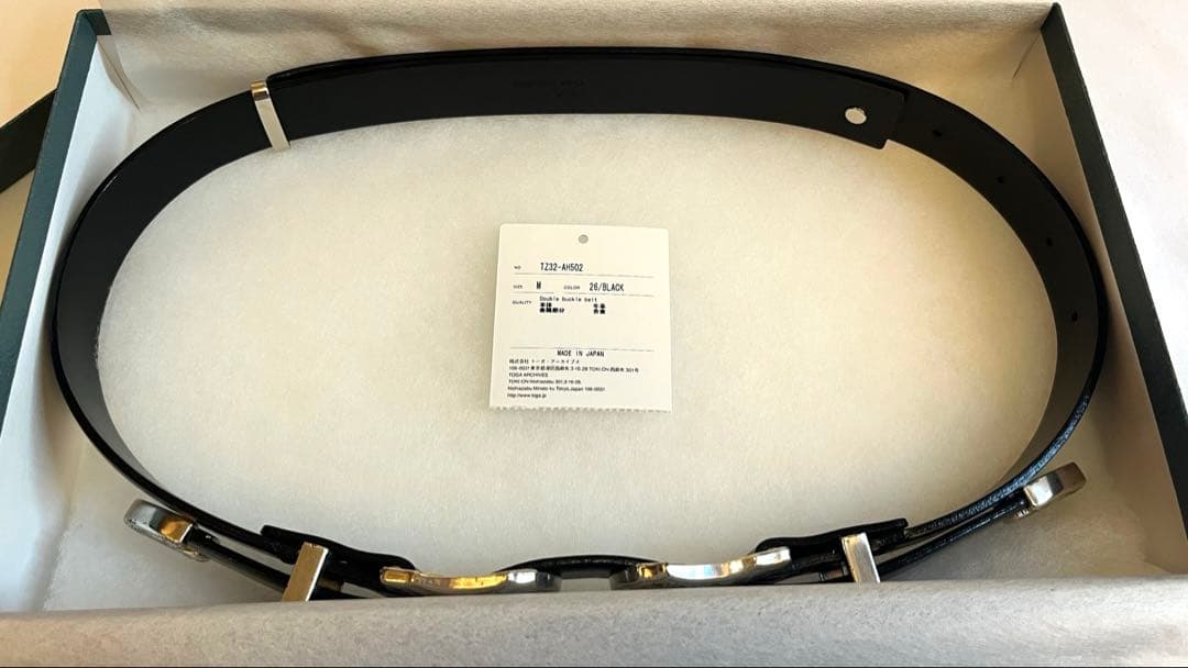 小物 TOGA DOUBLE BUCKLE BELT