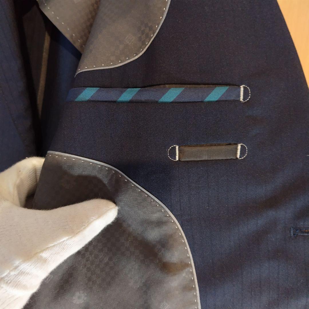 ORIHICA ３ピース スーツ セットアップ ネイビー ストライプ 94AB4