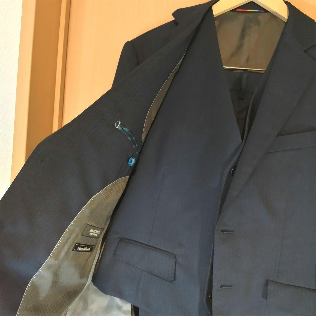 ORIHICA ３ピース スーツ セットアップ ネイビー ストライプ 94AB4