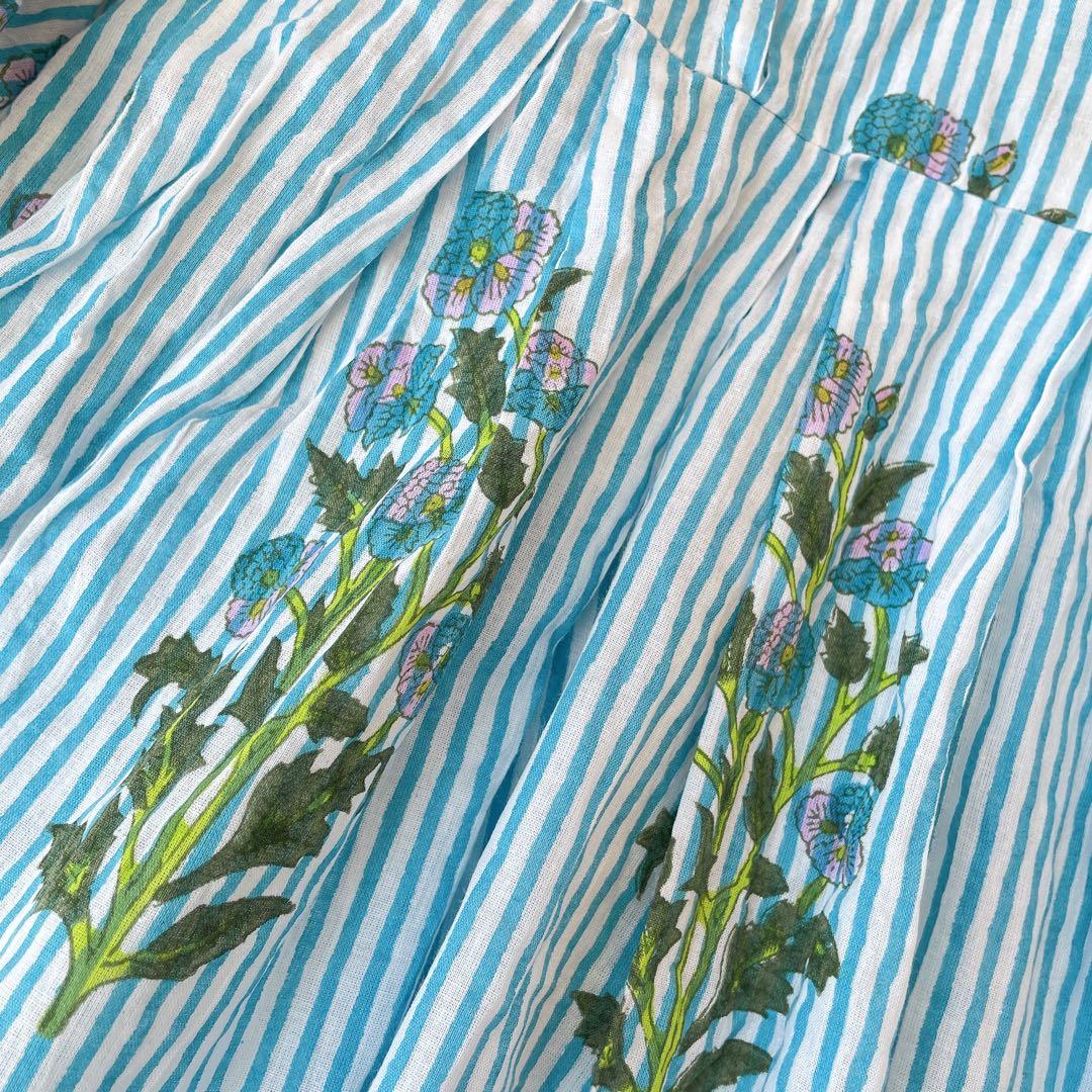 SZ Blockprints 23SS EVA TOP ブラウス　ヌキテパ