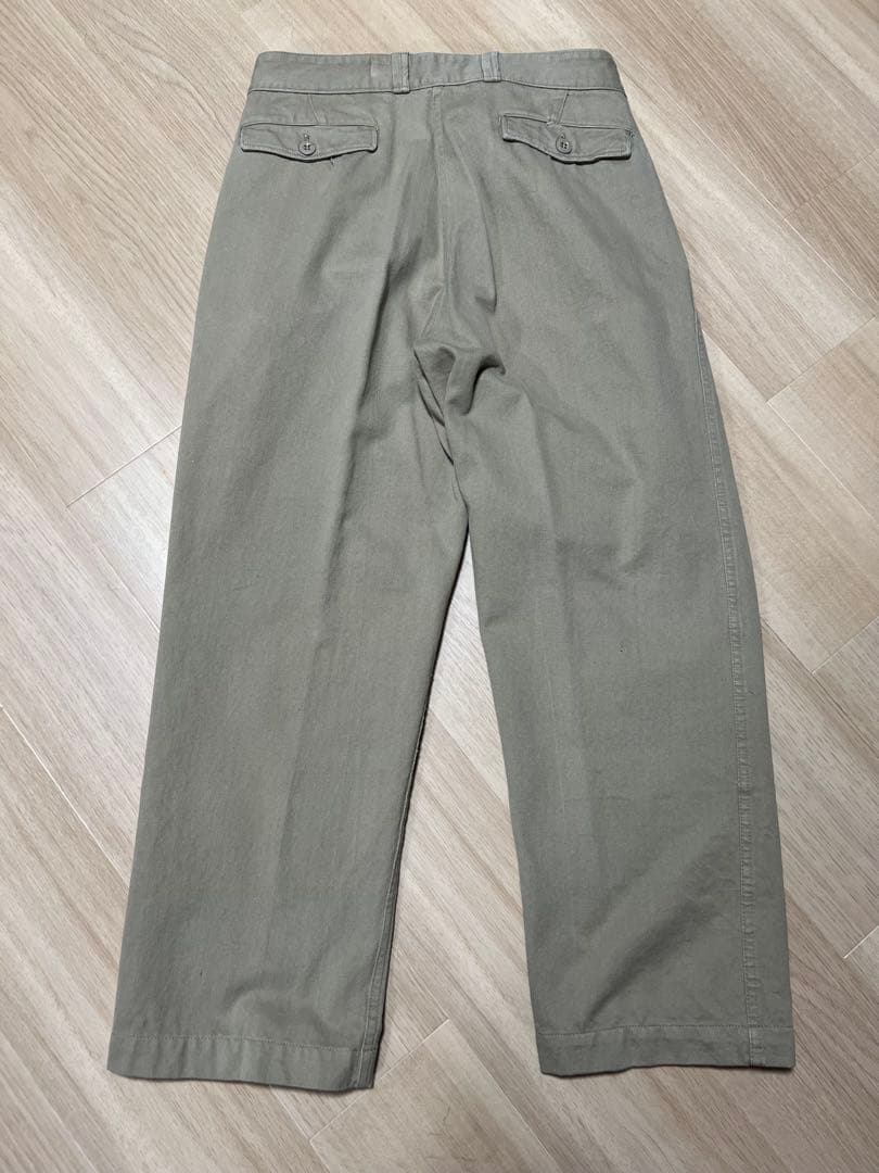 フランス軍 M52 後期 ヴィンテージ チノパン カーキ