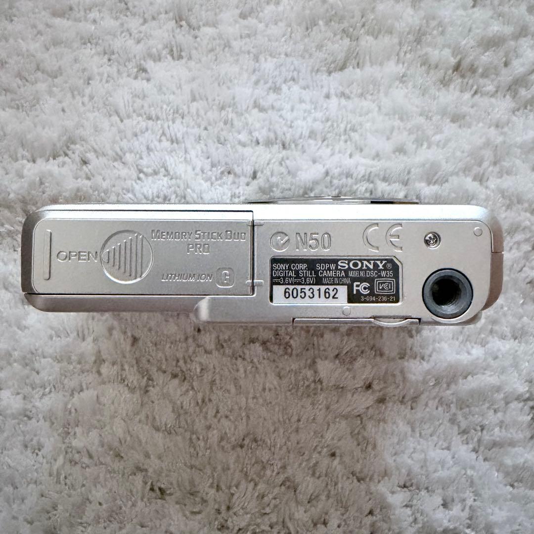 美品【動作品】SONY ソニー Cyber-Shot DSC-W35 シルバー