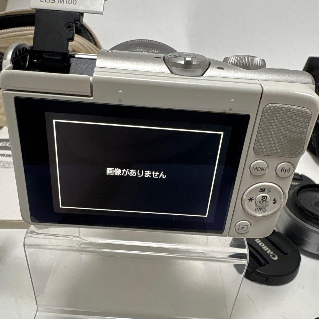 サ*ー様 Canon EOS M100 ホワイト レンズ2点 ミニ三脚 備品あり