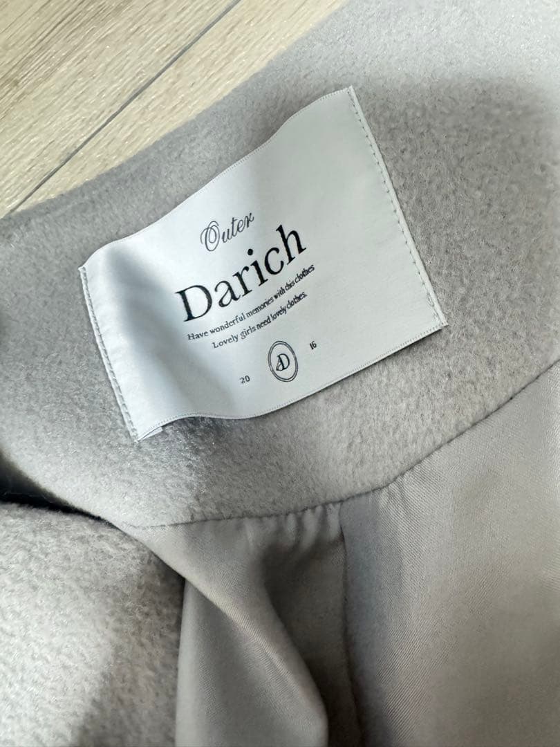 Darich ウエストベルト メルトンコート FL グレー ファー付き 美品
