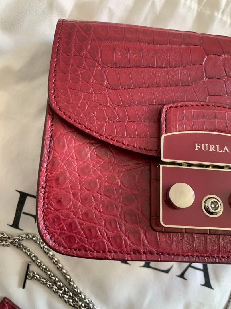 フルラ メトロポリス クロコダイル　バッグ