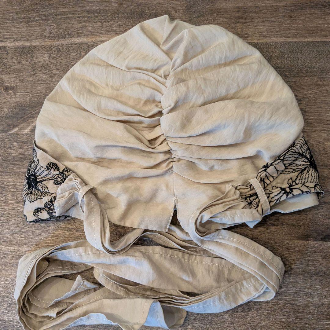 ​BAREN ケアキャップ SCARF HAT M Flower-Beige