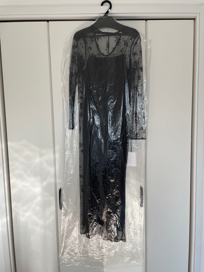 kaene フロッキーベロア2wayドレス　サイズ34