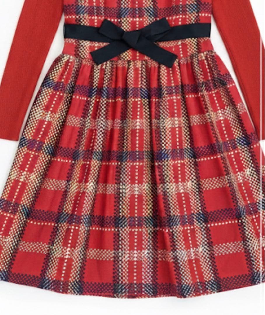 エムズグレイシー チェックワンピース 38