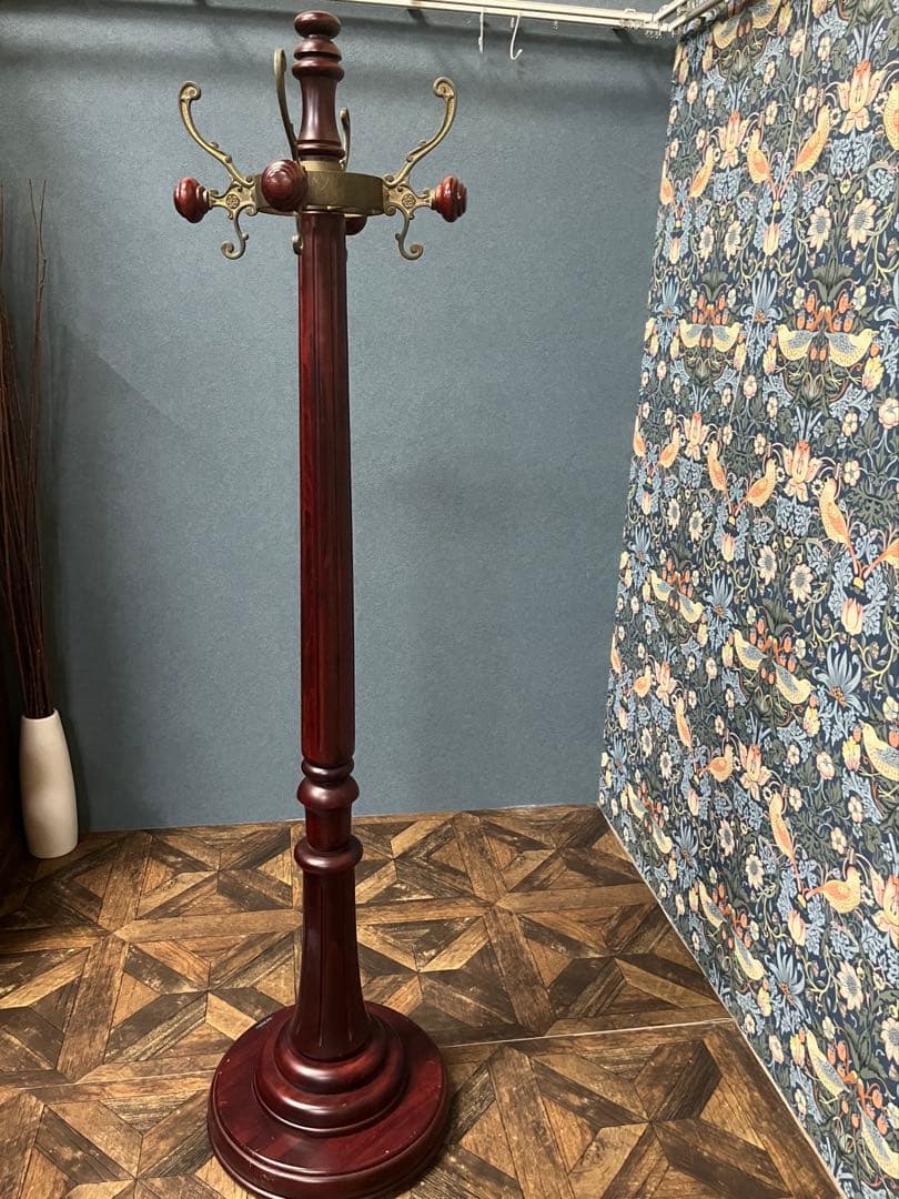 nelluo＊カリモク コロニアル ハンガーラック ポールハンガー