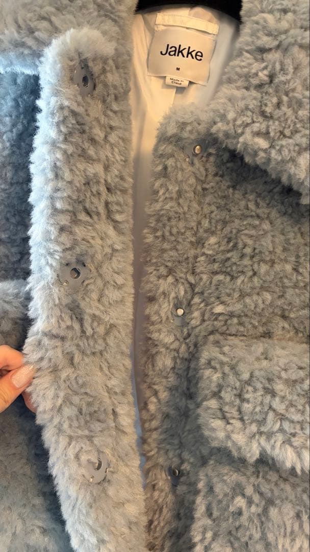 Jakke DAME SHACKET COAT ライトブルー