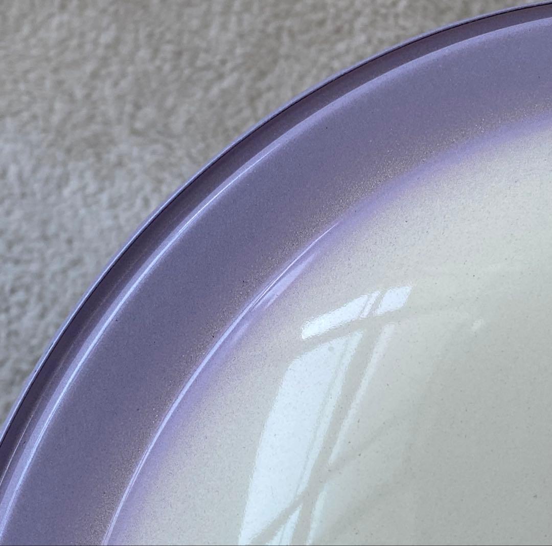 ☘️イマン☘️ ビビアン　パープル　ホーロー製蓋付き特大バケツ　ストッカー