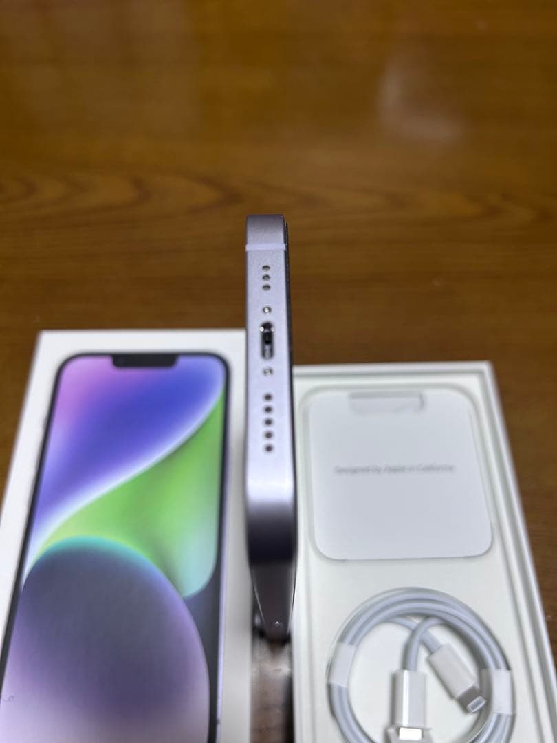 【極美品】iPhone14 256G SIMフリー purple Apple版