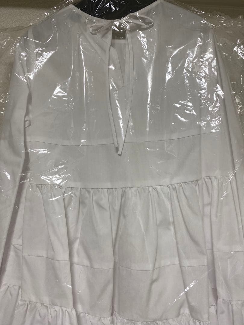 yori ティアードロングブラウスホワイト　長袖