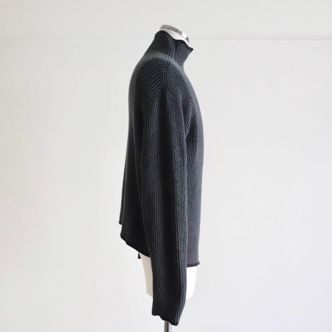 【旧タグ】Margaret Howell コットン　ドライバーズニット　グレー