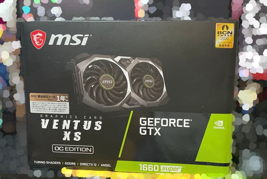 グラフィックボード・グラボ・ビデオカード msi geforce gtx 1660 super ventus xs oc