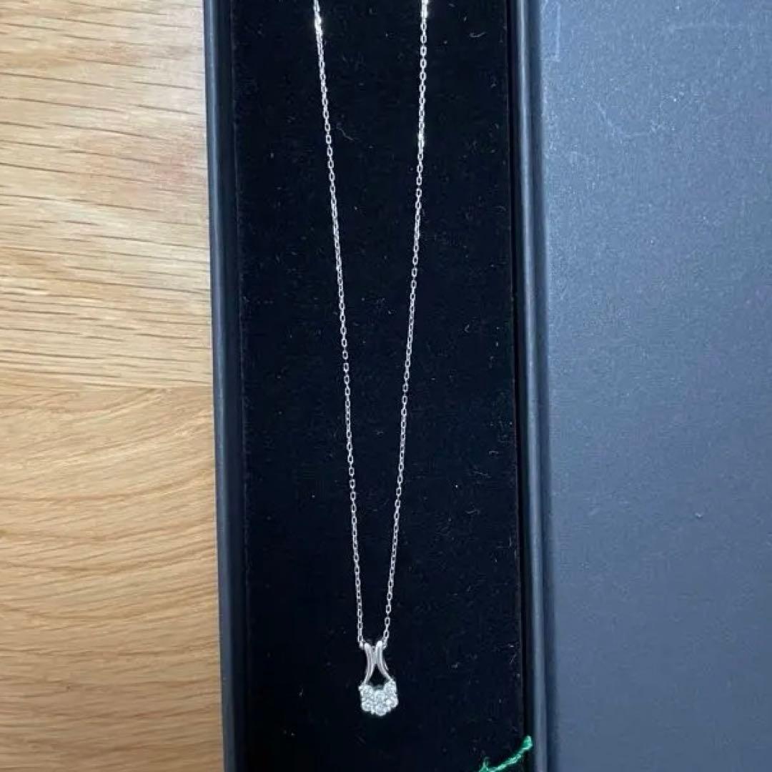 ダイヤモンド0.2ct × K18WG地金 ペンダントトップ