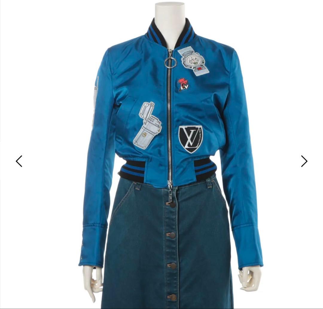 ルイヴィトン　希少★ロイヤルブルーブルゾンジャンパー ボンバージャケット
