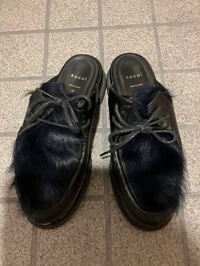 sacai ローファー 37 ブラック