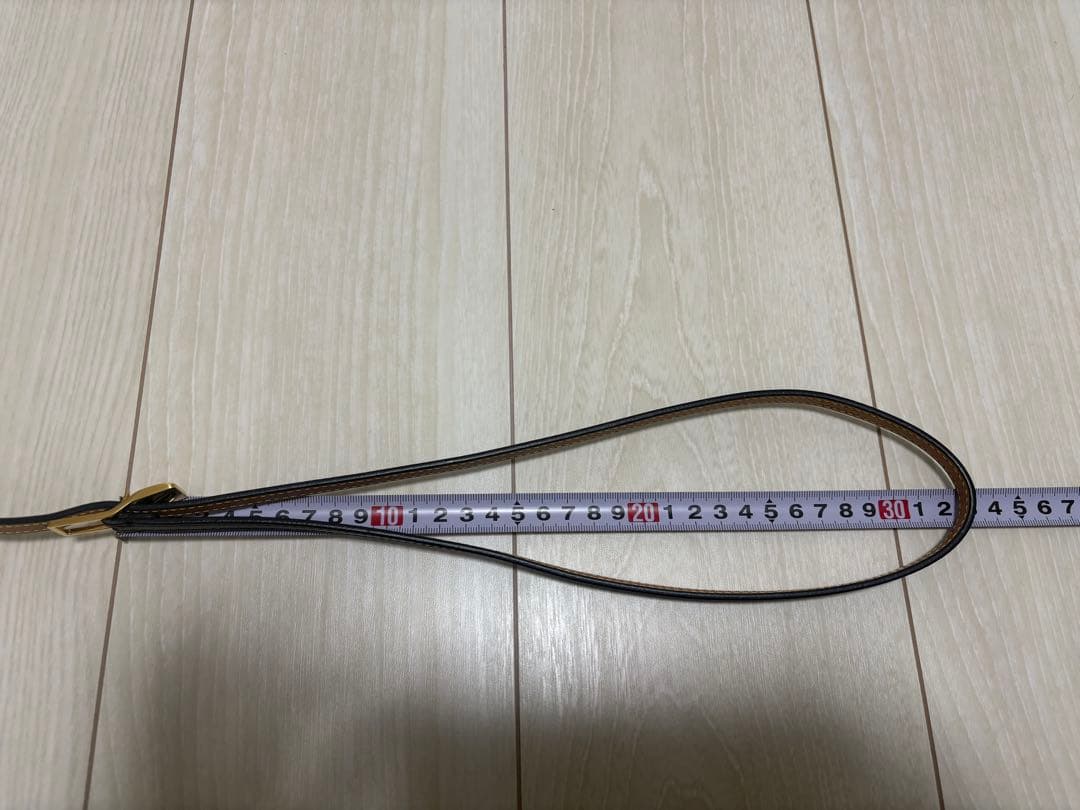 LOEWE ロエベ　アマソナパッドロックベルト　スムースカーフ　ブラックゴールド