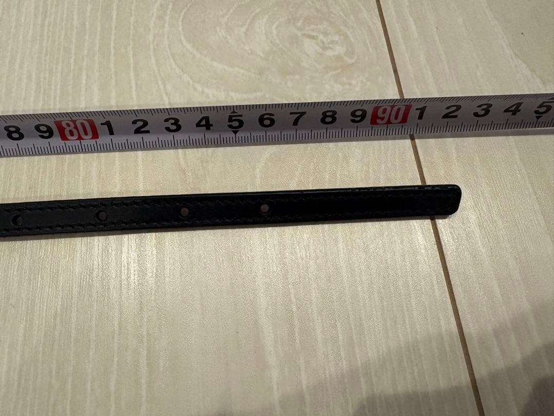 LOEWE ロエベ　アマソナパッドロックベルト　スムースカーフ　ブラックゴールド