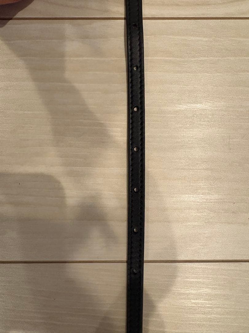 LOEWE ロエベ　アマソナパッドロックベルト　スムースカーフ　ブラックゴールド