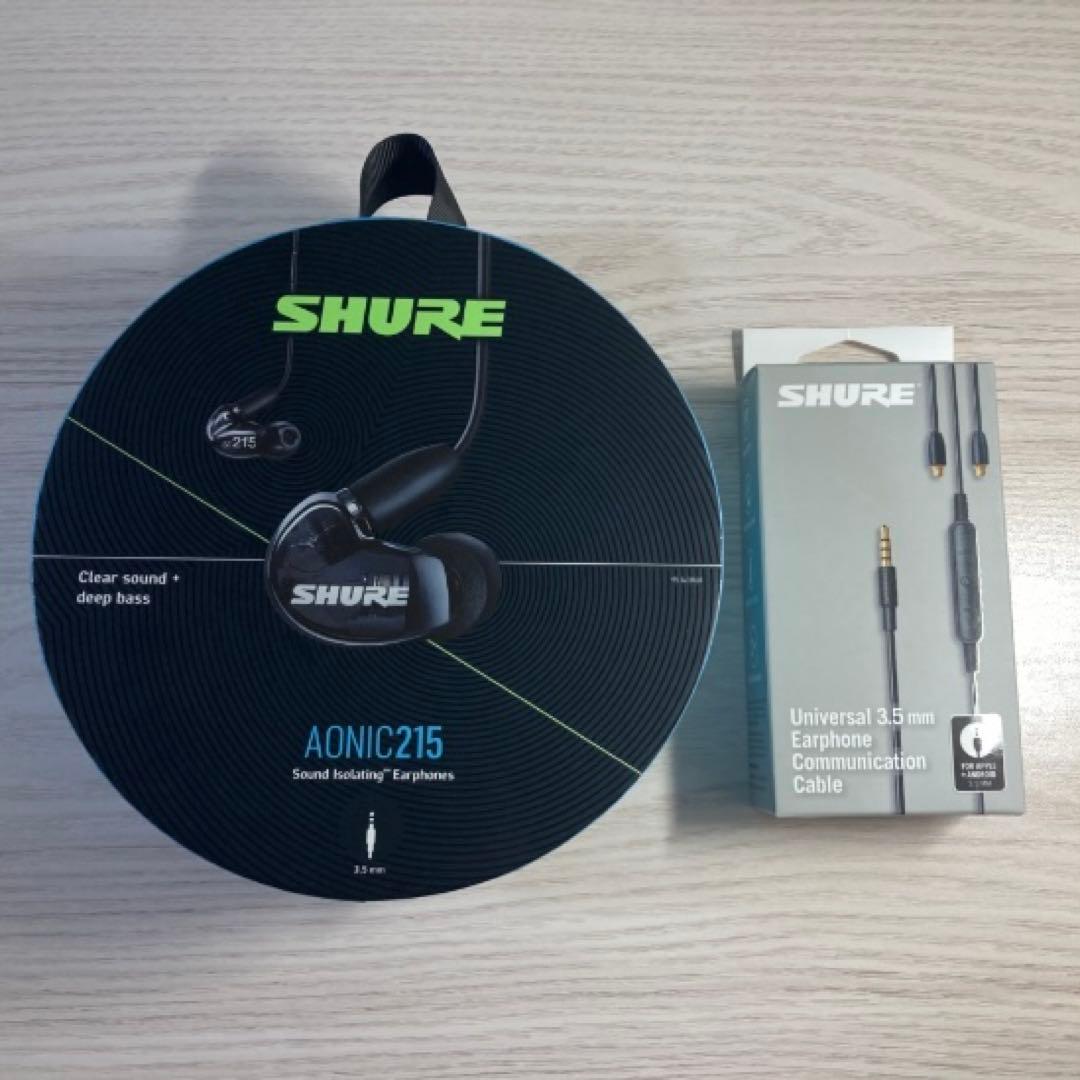 SHURE AONIC 215 SE215 + 予備ケーブル
