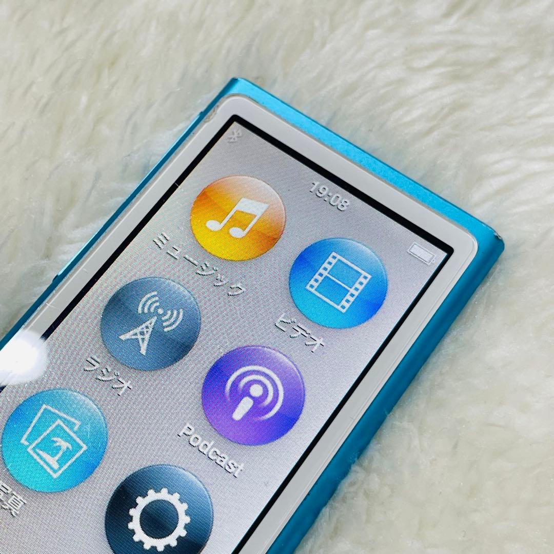 【良品】Apple iPod nano 16GB 第7世代 ブルー