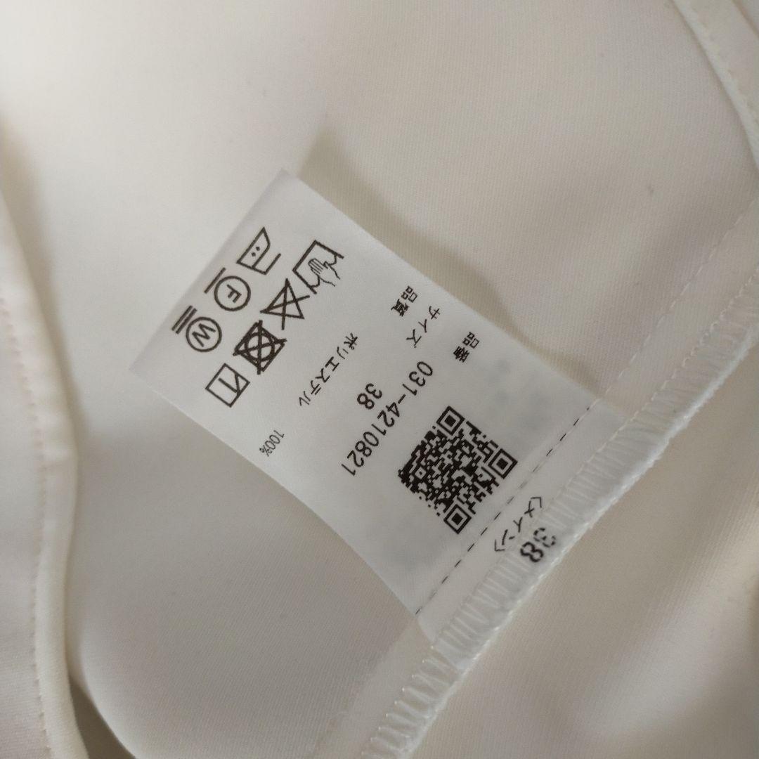 美品 ピンキーアンドダイアン2024 チェーンスタンドブラウス ホワイト 38