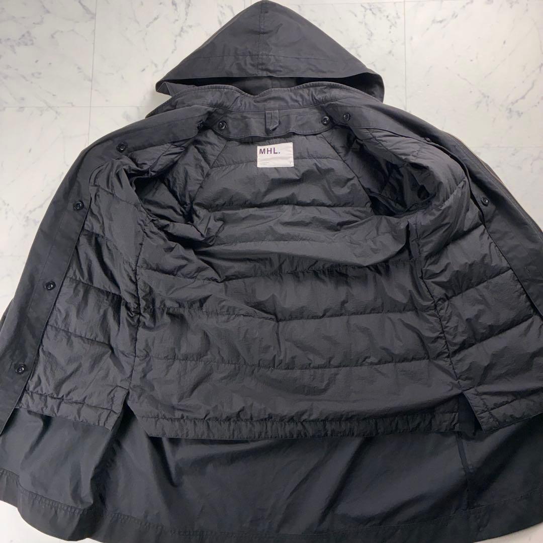 美品 MHL マーガレットハウエル ダウンライナー付 モッズコート 3way