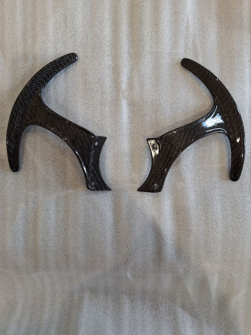 激安❕ロングカーボンファイバーパドルシフト 新品　左右セット　フェラーリ360用