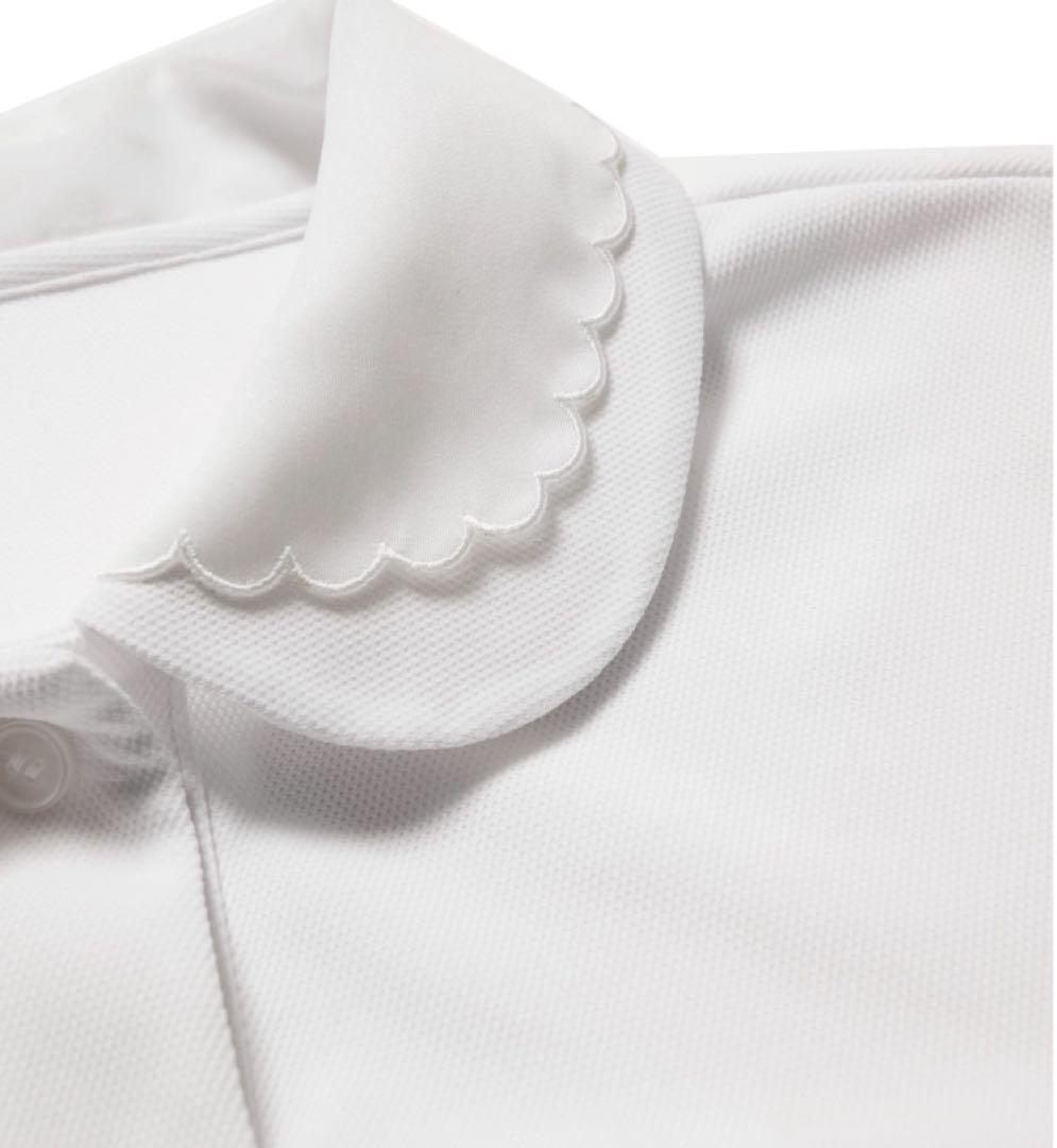 新品タグ付き　cccmalie シーマリー　スカラップポロシャツ　ホワイト　38