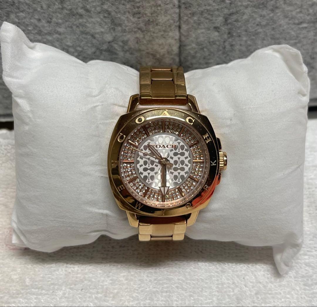 Cacharel ゴールド 腕時計 ステンレスバンド