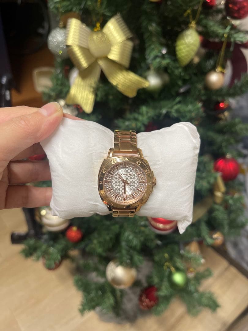 Cacharel ゴールド 腕時計 ステンレスバンド